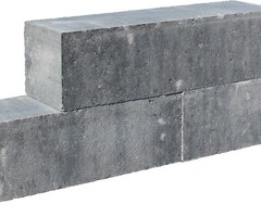 Classico Block 45x12,5x12,5cm Grijs/Zwart
