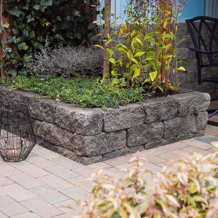 Cliff Walling 30x12x12cm grijs/zwart