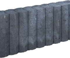 Rondo Palissadeband 8x25x50cm Zwart