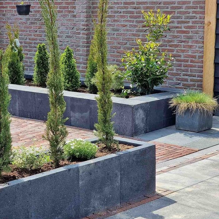 U-Element Hoek 40x40x50cm grijs