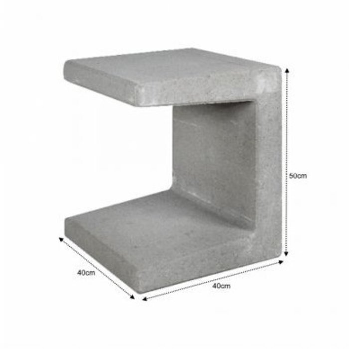 U-Element 40x40x50cm grijs