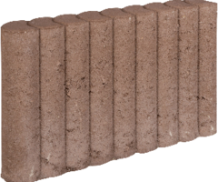 Rondo Palissadeband 8x35x50cm Bruin