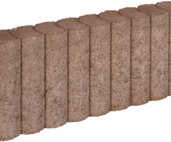 Rondo Palissadeband 8x25x50cm Bruin