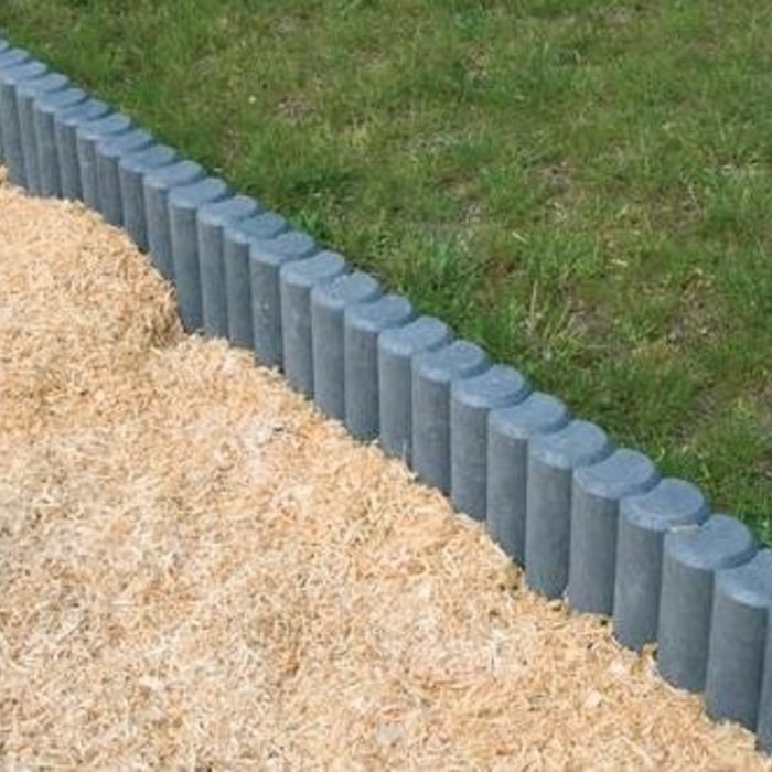 Palissaden Paal Ø8x25cm zwart