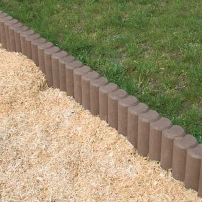 Palissaden Paal Ø8x35cm bruin