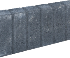 Blokjesband 8x25x50cm zwart