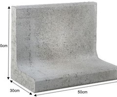 L-Element 50x30x40cm grijs