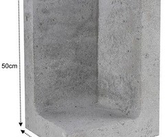 L-Element Hoek 30x30x50cm grijs