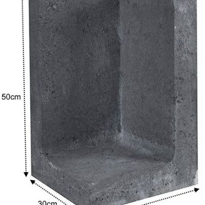 L-Element Hoek 30x30x50cm Zwart
