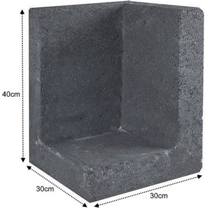 U-Element 30x30x40cm zwart