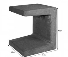 U-Element 40x40x50cm zwart