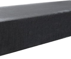 Traptrede Massief 18x40x100cm Zwart