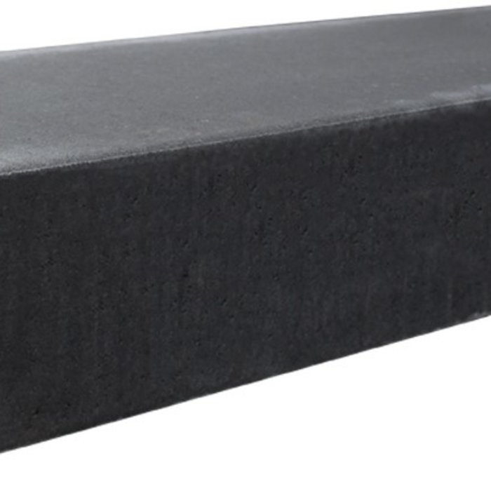 Traptrede massief 18x40x100cm zwart