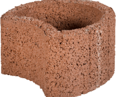 Moonflor Ø35x20cm bruin