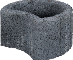 Moonflor Ø35x20cm zwart