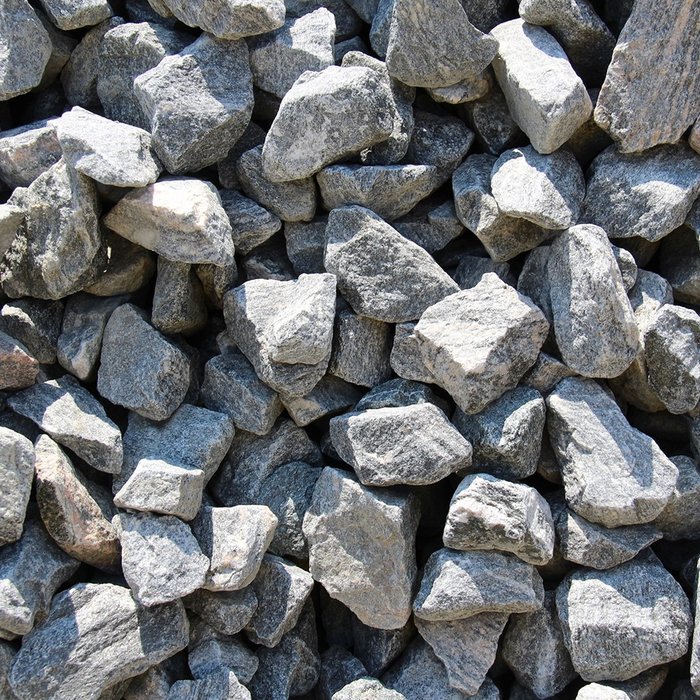 Graniet Brokken grijs genuanceerd 40/70mm Zak 20kg