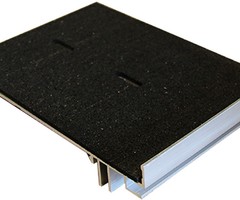 Randoplossing incl. rubberpad t.b.v. verstelbare tegeldrager (27 t/m 470mm)