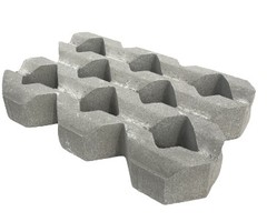 Grastegel Geribbeld 600x400mm (100mm dik)