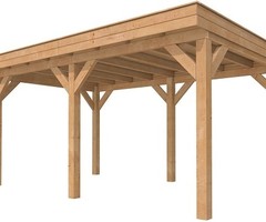 Buitenverblijf basis 500x330cm onbehandeld