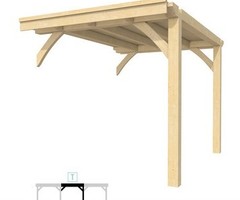 Uitbreidingsmodule 250x330cm onbehandeld