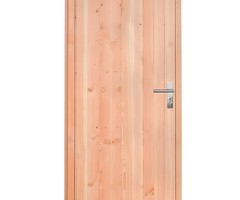 Douglas links draaiende enkele deur 90x201cm onbehandeld dicht