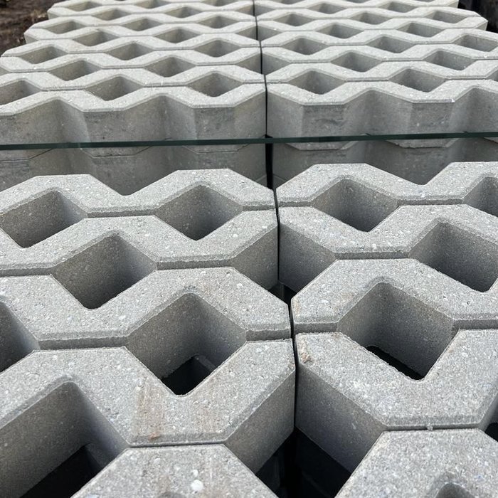 Grastegel Glad 600x400mm (100mm dik)