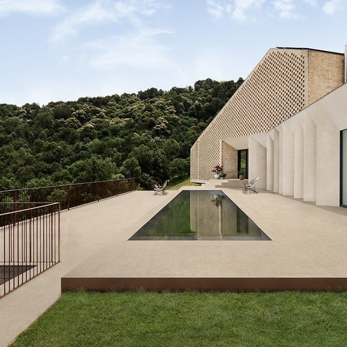 Ceramica Lastra 120x120x2cm Boost Stone Cream