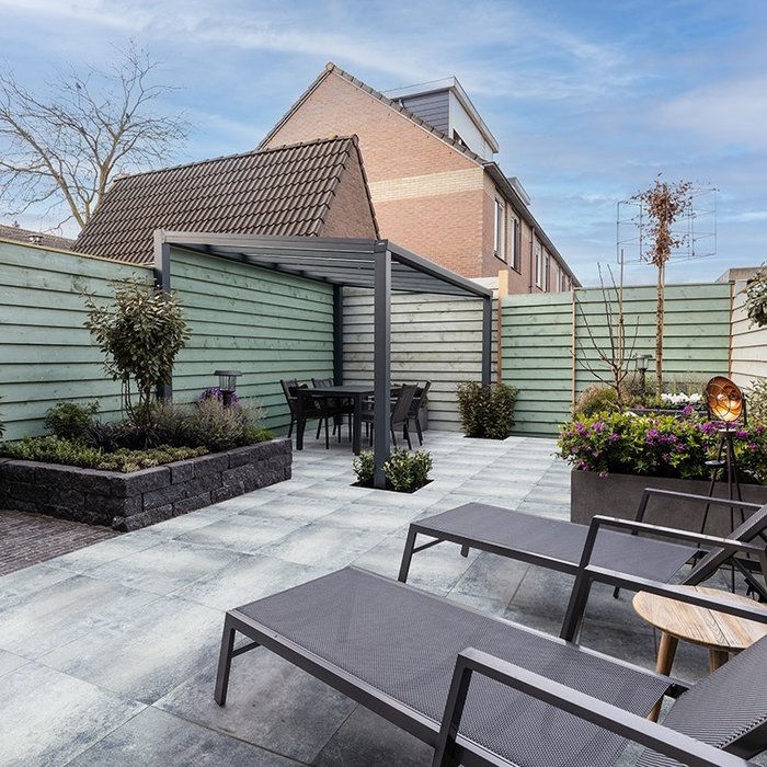 Infinity Stones 60x60x4cm Grey/Black