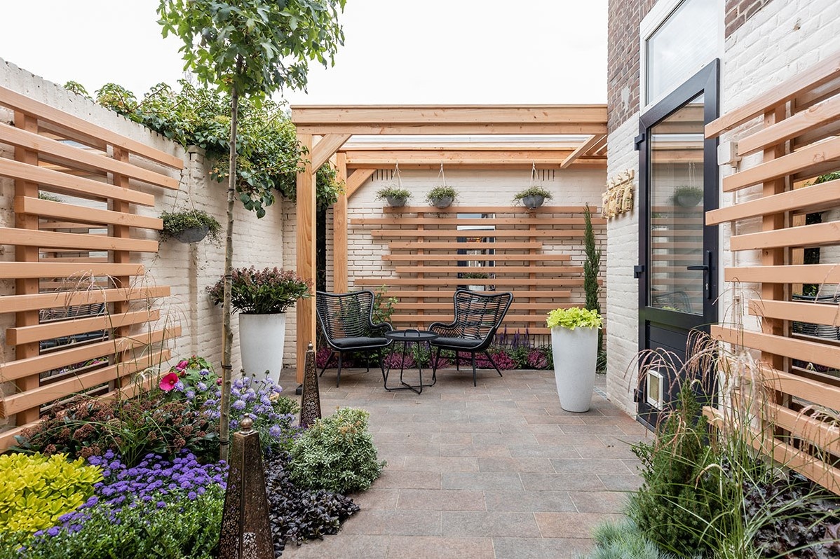 Douglas paal geschaafd 14x14x400cm onbehandeld