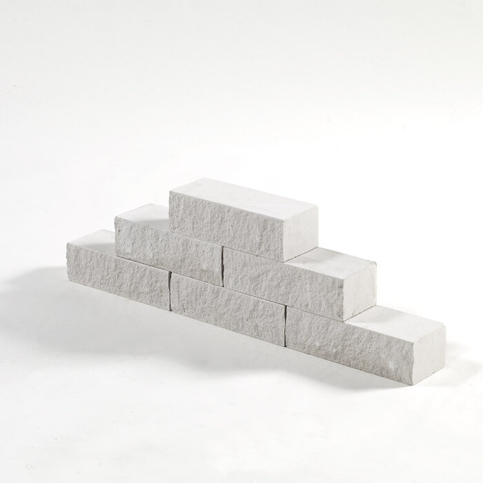 KST Kalkzandsteen geklist NF wit classic strek