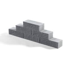 KST Kalkzandsteen geklist NF antraciet strek