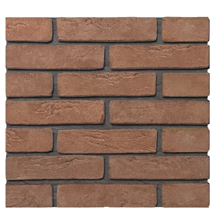 Gevelsteen Rood/Paars Genuanceerd WF Handvorm