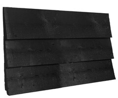 Vuren geïmpregneerd Zweeds rabat zwart gespoten