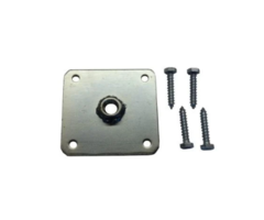 Stelplaat met vaste moer betonpoer 10,5x10,5x0,6 cm Verzinkt