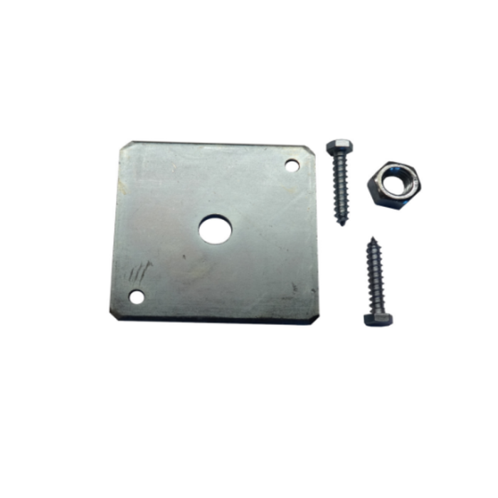 Stelplaat betonpoer 10,5x10,5x0,6 cm Verzinkt