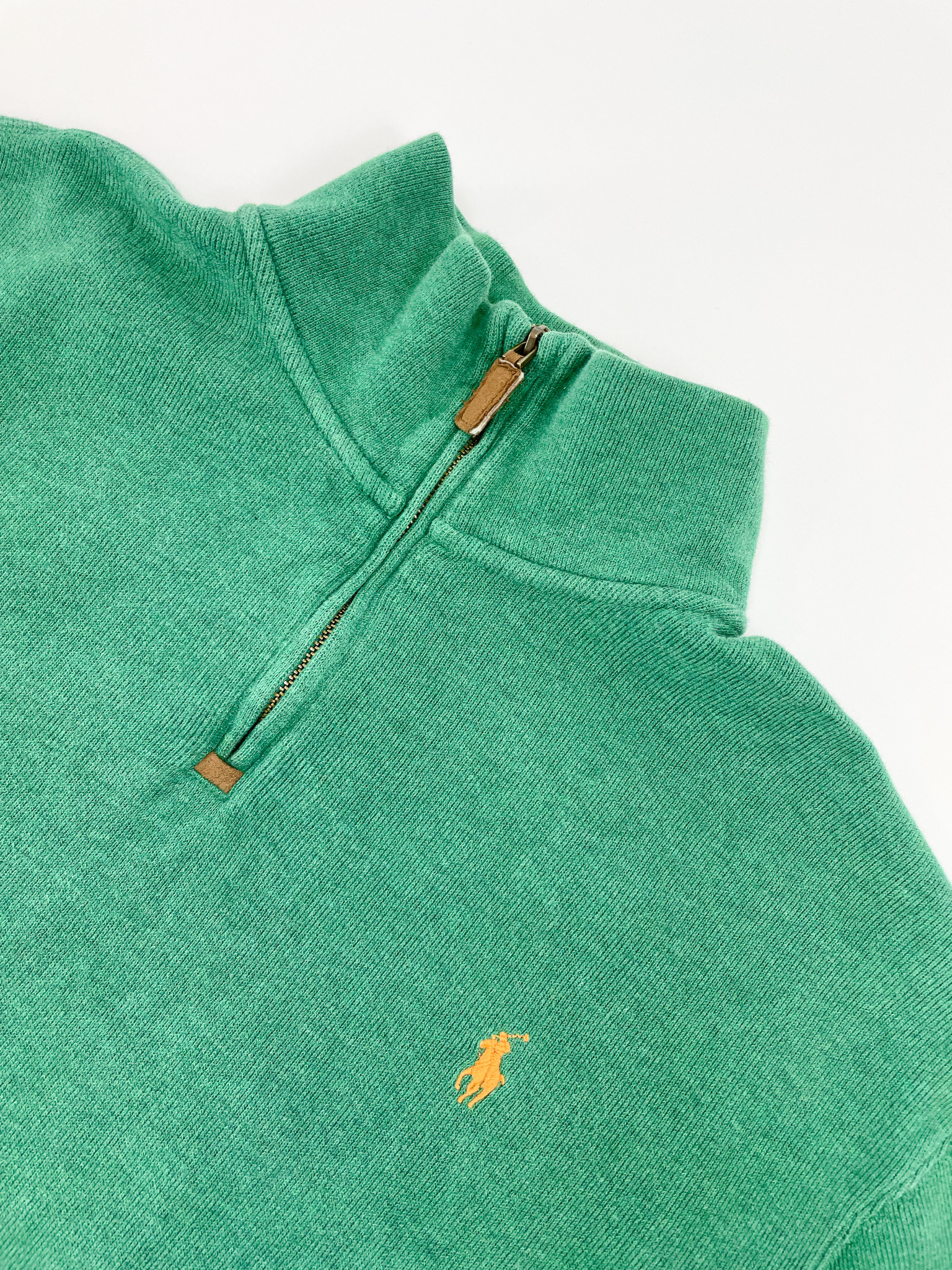 Ralph Lauren 1/4 Zipper Green - 2XL (Fits L)