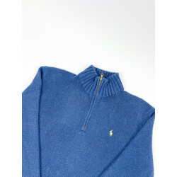 Ralph Lauren 1/4 Zipper Blue - L (Fits M)