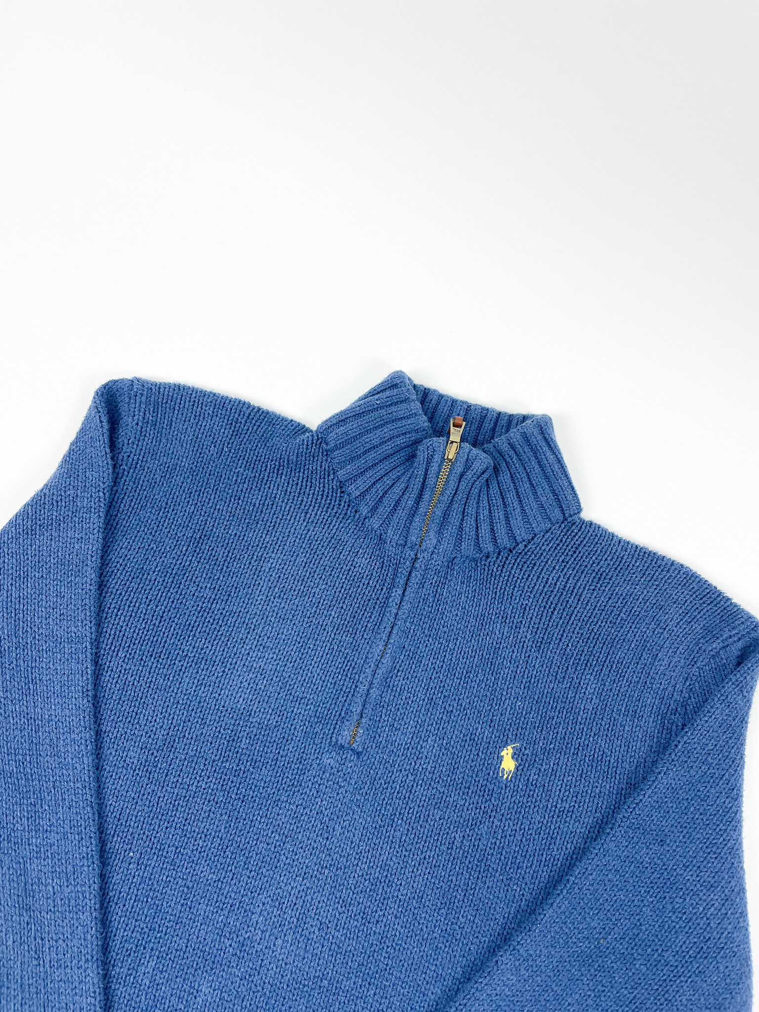 Ralph Lauren 1/4 Zipper Blue - L (Fits M)