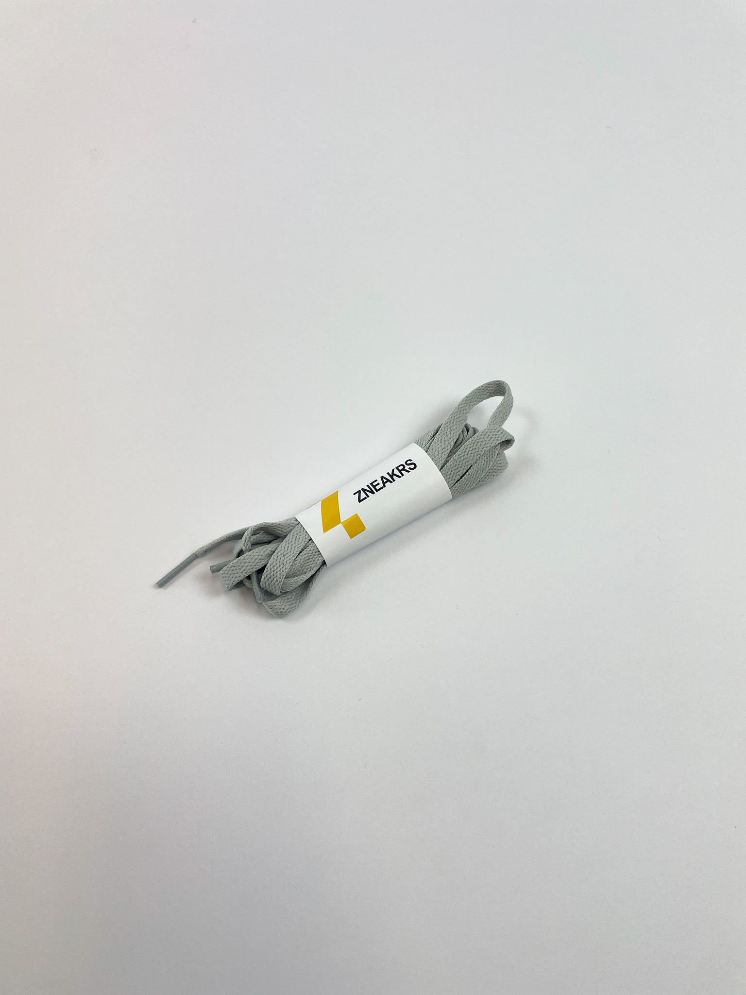 Zneakrs Light Grey Flat Laces