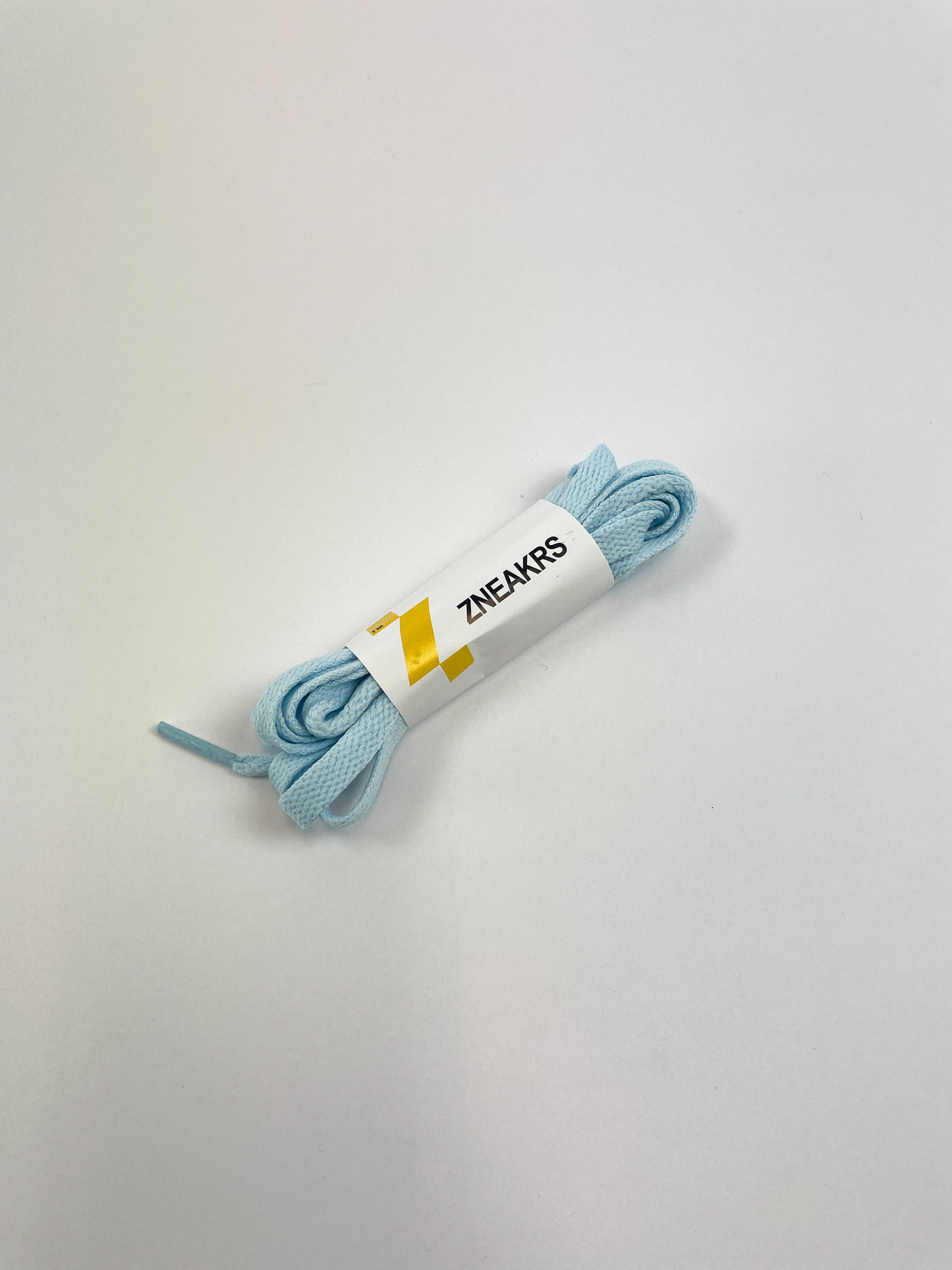 Zneakrs Light Blue Flat Laces