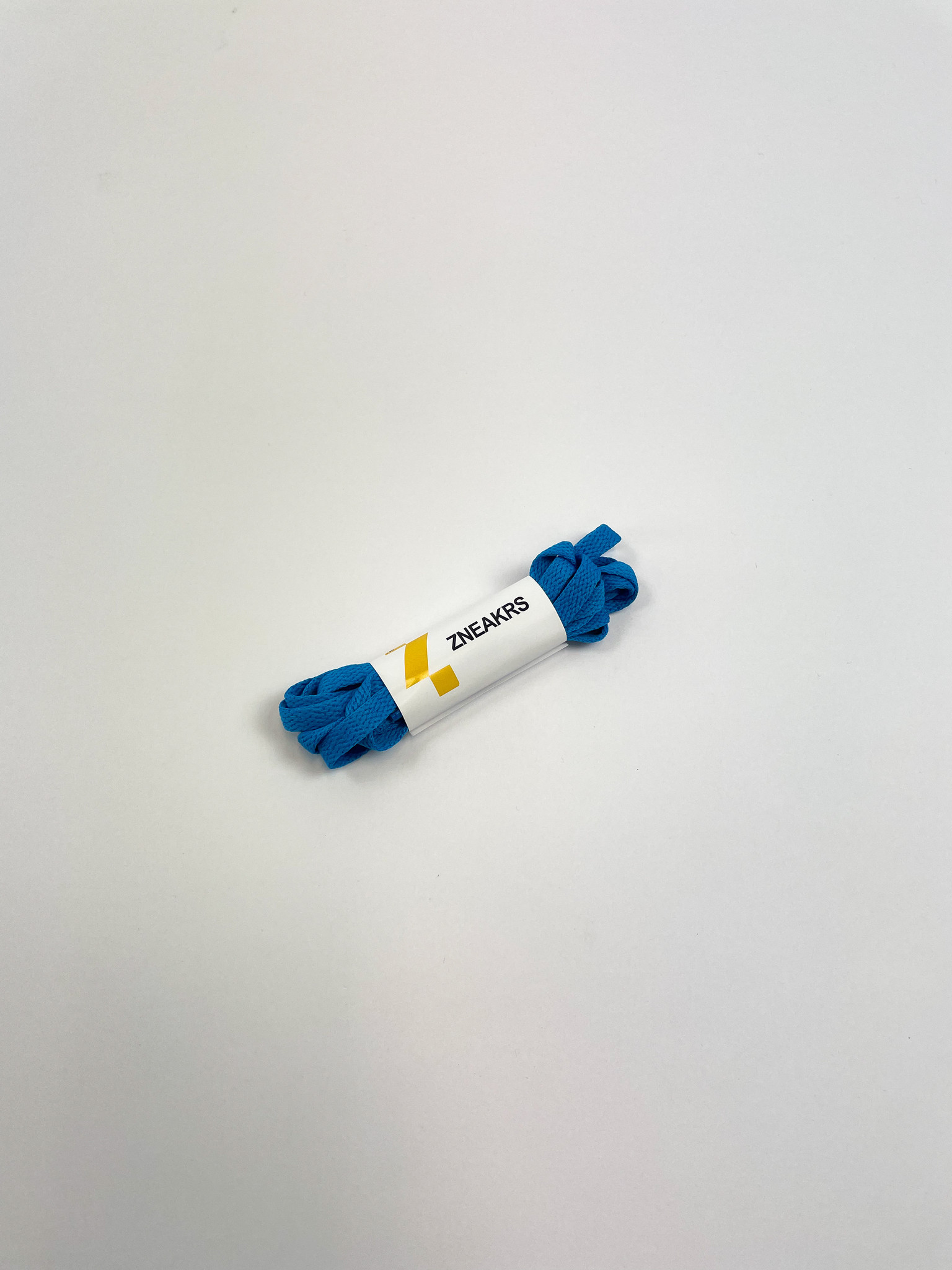 Zneakrs Blue Flat Laces