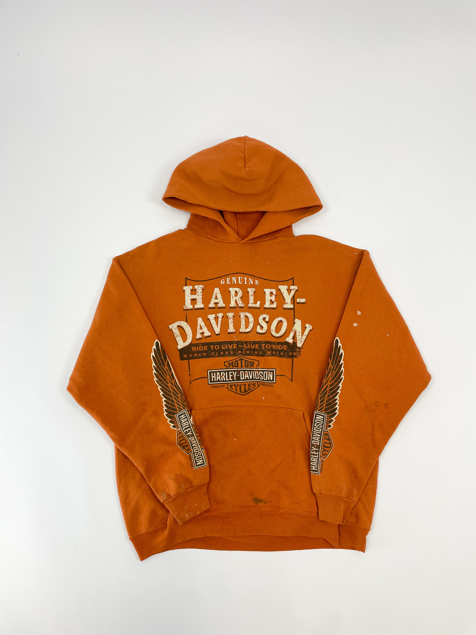 Unbranded Harley Davidson Painted Hoodie L