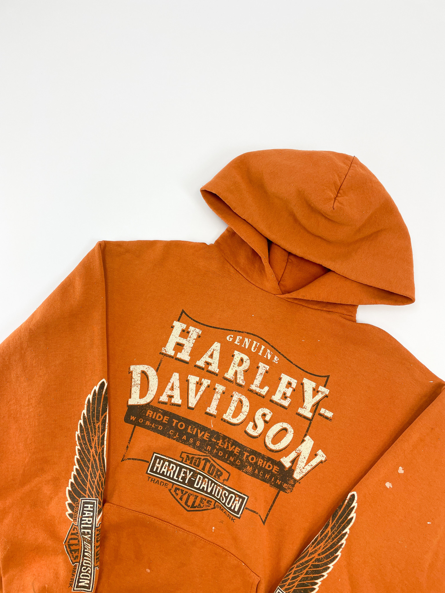 Unbranded Harley Davidson Painted Hoodie L