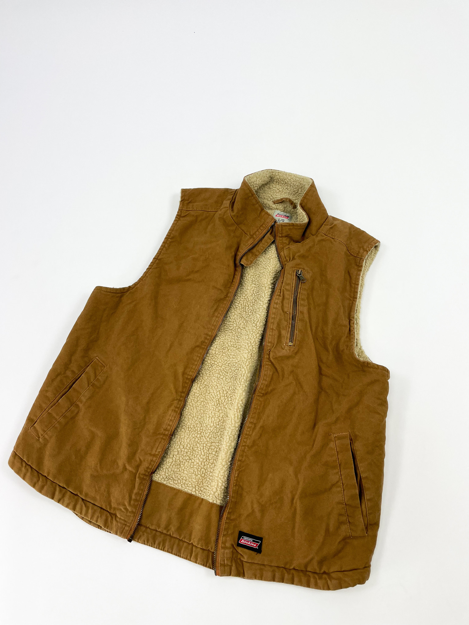 Dickies  Cargo Vest With Broken Zipper L