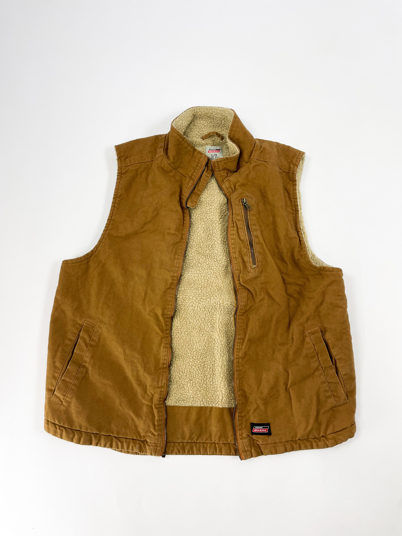 Dickies  Cargo Vest With Broken Zipper L