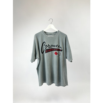 Unbranded Corvette Washed Grey Tee XL