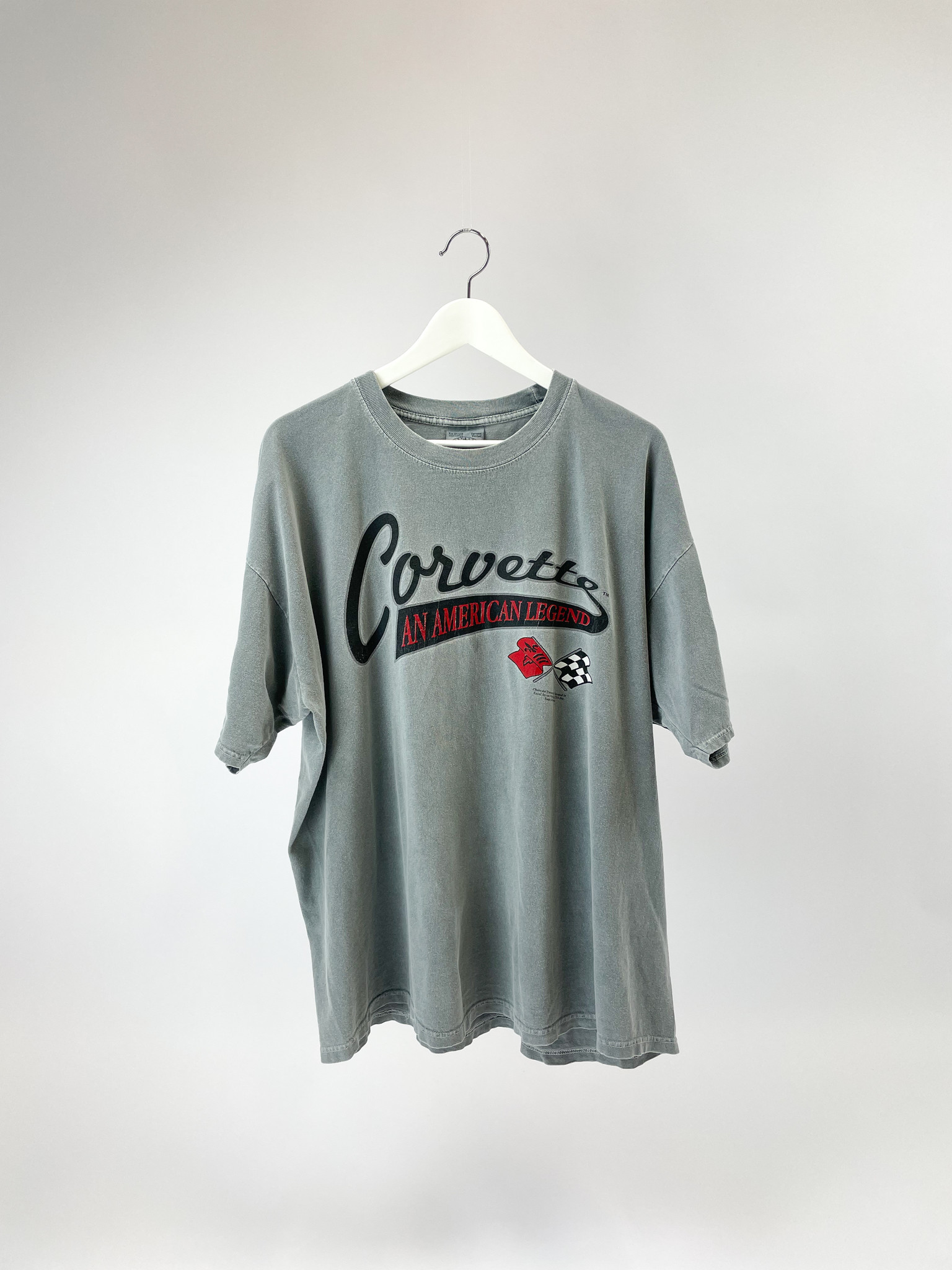 Unbranded Corvette Washed Grey Tee XL