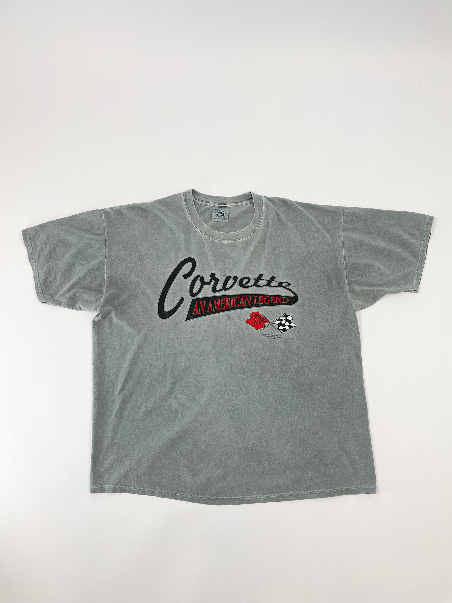 Unbranded Corvette Washed Grey Tee XL