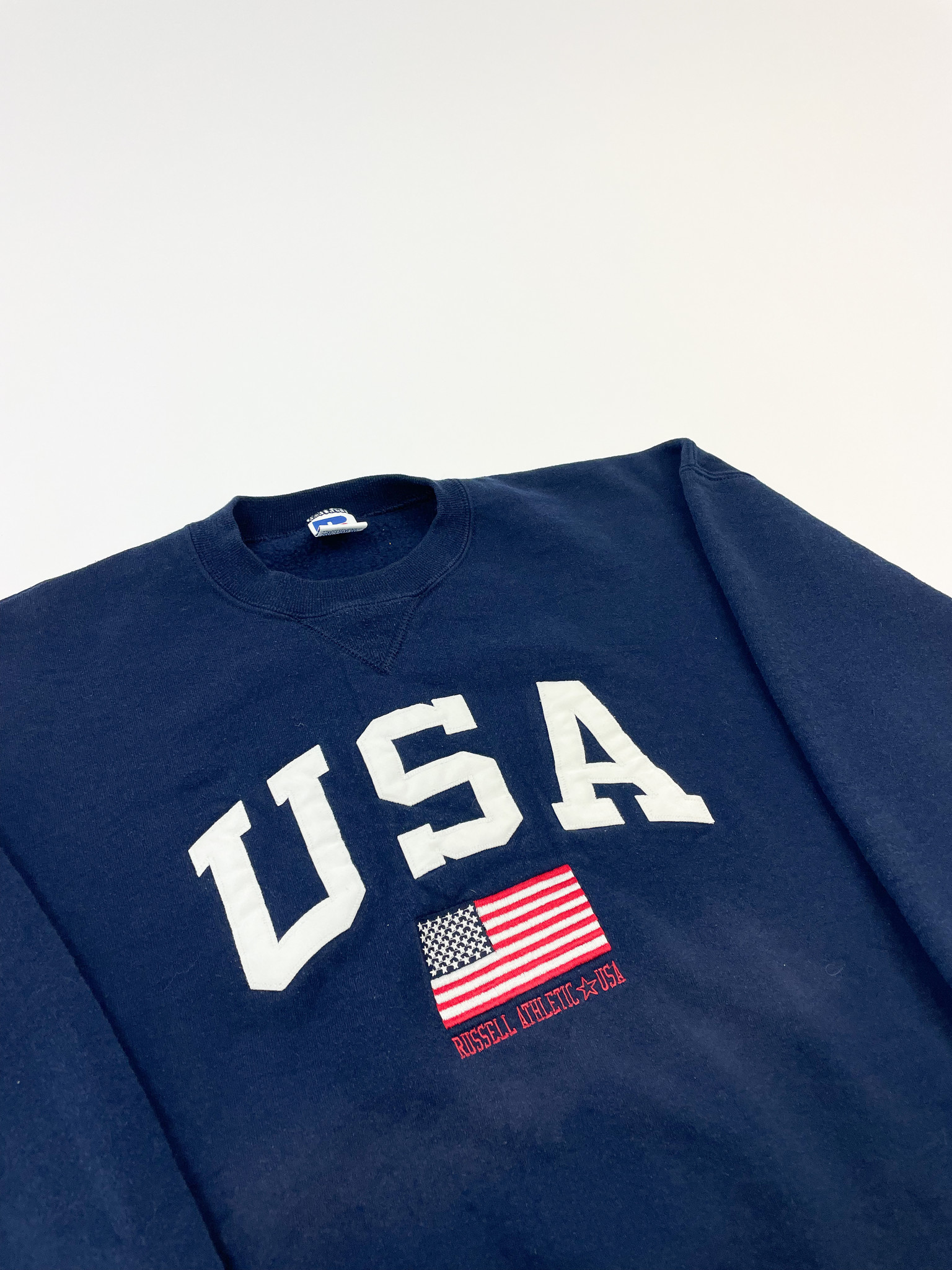 Russel USA Flag Embroided XL (Fits M/L)