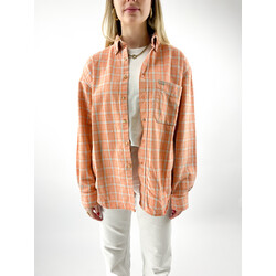 Dickies  Orange blocked flannel M (Fits L)